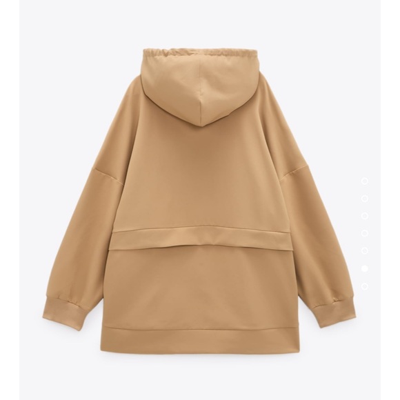 Zara OVERSIZED SWEATSHIRT JACKET - Picture 10 of 12